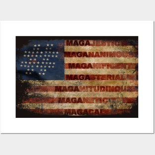 MAGAnificent Old Glory MAGA Gear Posters and Art